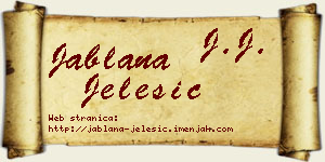 Jablana Jelesić vizit kartica